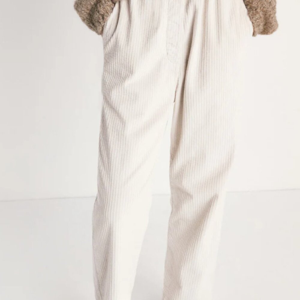 Straight cotton pants